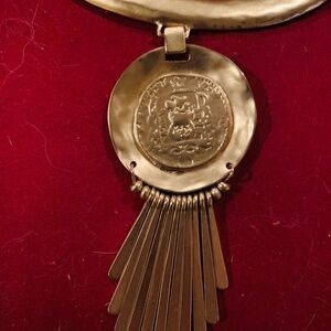 Chico's Gold Medallion Necklace